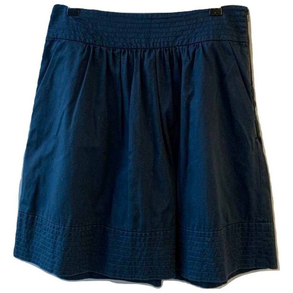Anthropologie Navy Blue Skirt (4)